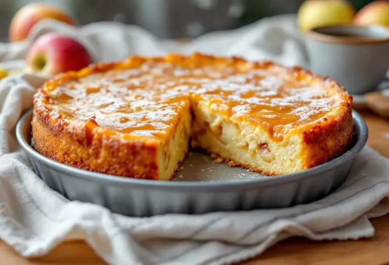 Ce gâteau aux pommes tout simple cache une couche caramélisée fondante qui change tout à chaque cuillère