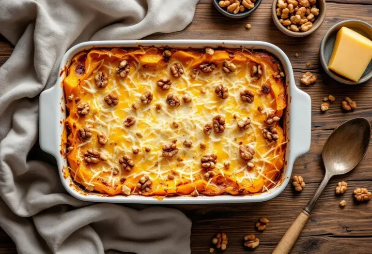 Gratin de butternut, fromage et noix : une recette facile ultra fondante