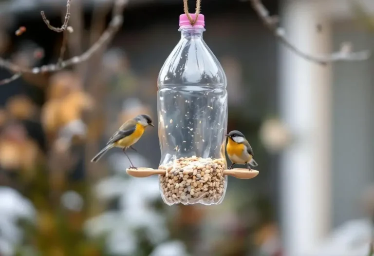 Voici comment une bouteille plastique devient une mangeoire parfaite pour les oiseaux