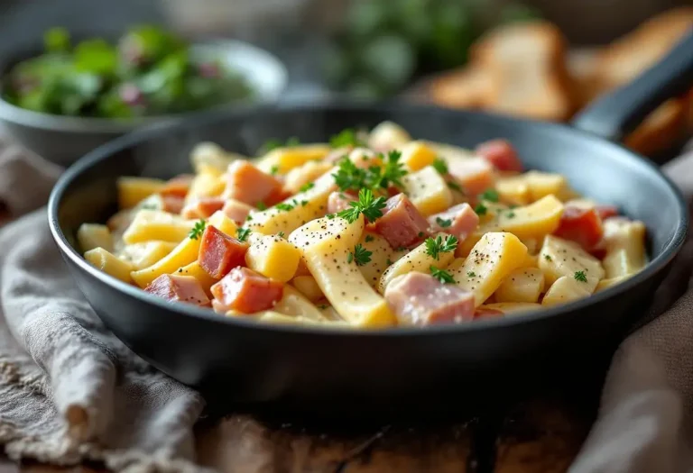 Bien plus crémeuse qu’une raclette et prête en un éclair : ma poêlée salsifis-jambon-parmesan a rendu toute ma famille accro