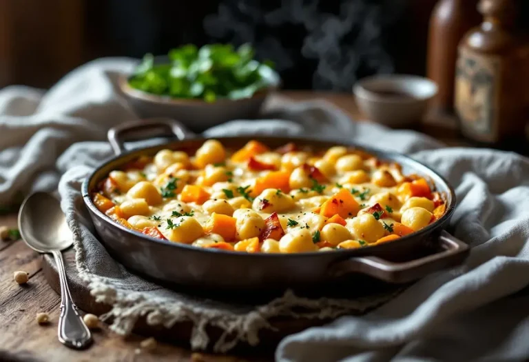 Ce gratin montagnard ultra simple et généreux marie gnocchis, potimarron et Reblochon pour une ambiance chaleureuse à table