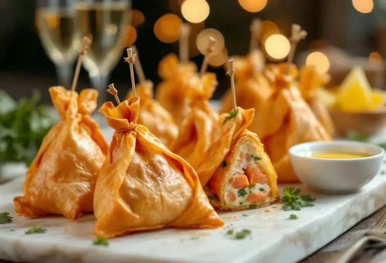 Chaque Nouvel An, je prépare ces aumônières au saumon : tout le monde me réclame la recette