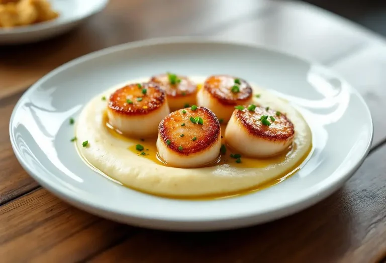 Déposez vos Saint-Jacques sur cette purée de légume d'hiver oublié pour un plat simple, raffiné et irrésistible