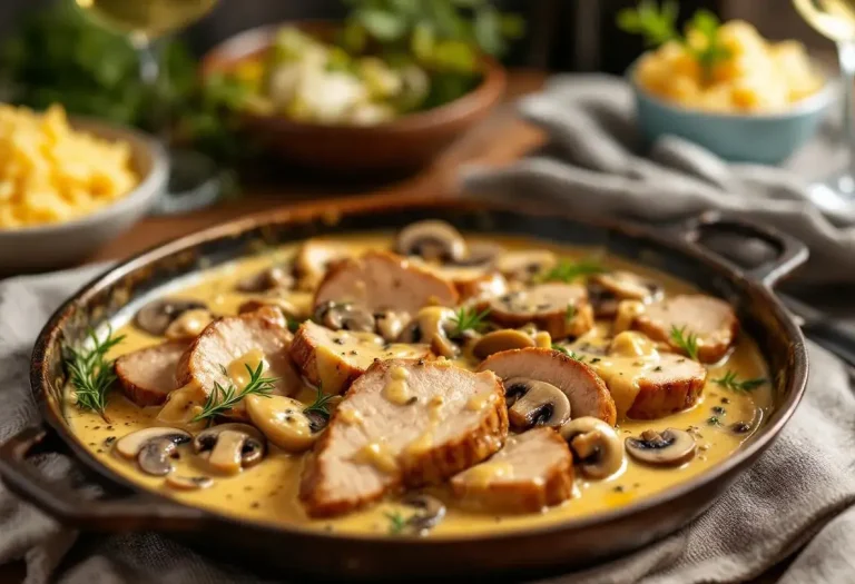 Filet mignon aux champignons et moutarde : un plat fondant, crémeux et prêt en 30 minutes