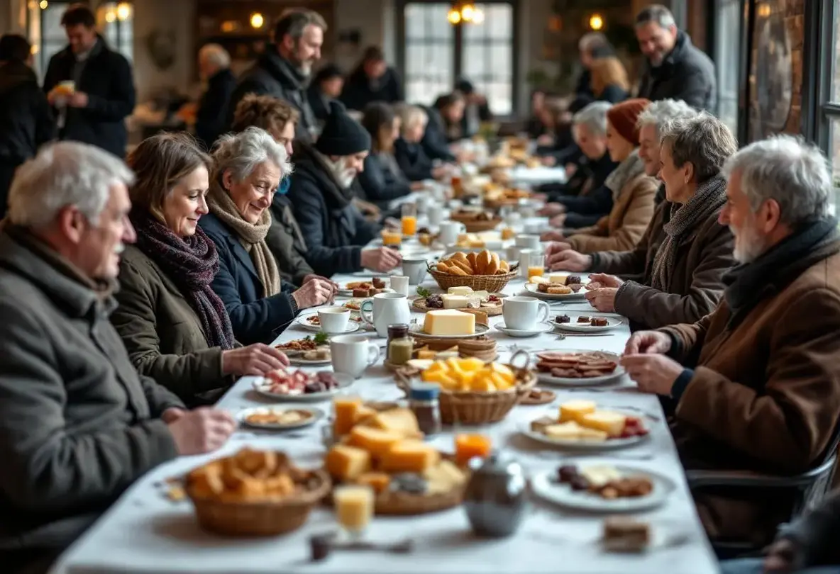 "Fromage, foie gras, chocolats" : le Secours Catholique de Laval a réuni autour d’un deuxième petit-déjeuner solidaire
