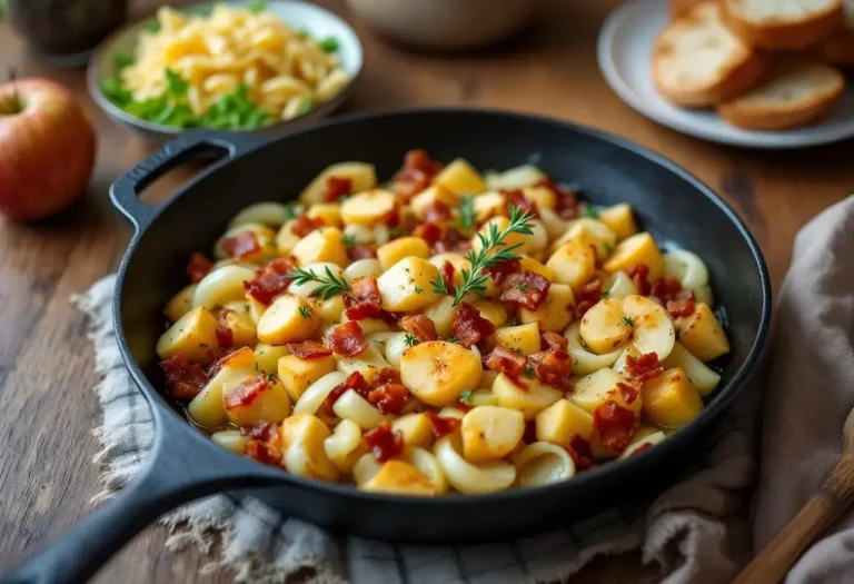 « Je la prépare en 10 minutes pour toute la famille » : ma poêlée poireaux-pommes-lardons ultra gourmande et rapide