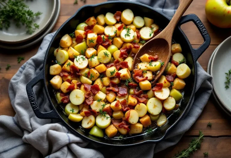 « Je la prépare en 10 minutes pour toute la famille » : ma poêlée poireaux-pommes-lardons ultra gourmande, simple et rapide « Je la prépare en 10 minutes pour toute la famille » : ma poêlée poireaux-pommes-lardons ultra gourmande, simple et rapide