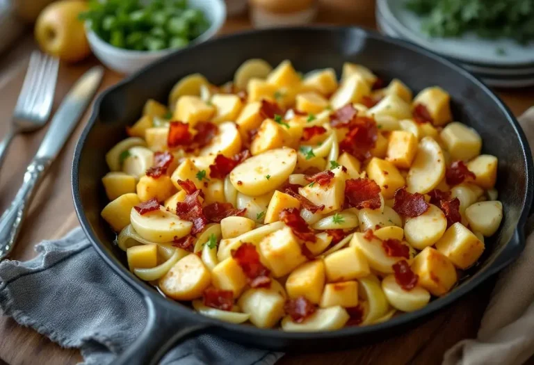 « Je la prépare en 10 minutes pour toute la famille » : ma poêlée ultra gourmande poireaux-pommes-lardons, simple et rapide