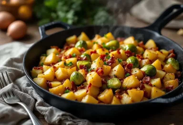 Je ne fais plus que cette poêlée rapide choux de Bruxelles, pommes de terre et lardons : fondant, ultra gourmand, effet waouh garanti au dîner ! Je ne fais plus que cette poêlée rapide choux de Bruxelles, pommes de terre et lardons : fondant, ultra gourmand, effet waouh garanti au dîner !