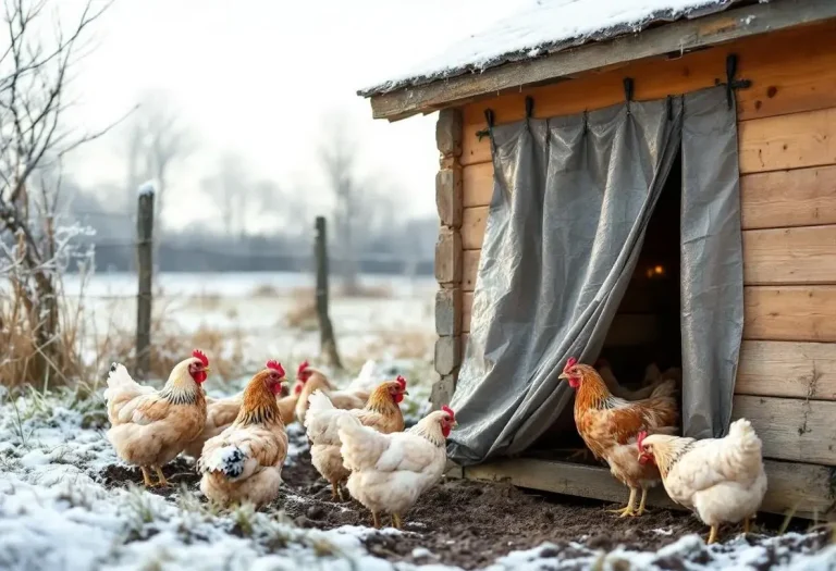 Pourquoi de plus en plus d’éleveurs installent un rideau dans leur poulailler en hiver (et l’impact concret sur la qualité des œufs)
