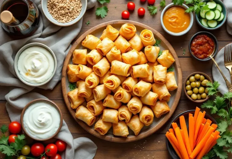 Roulés de pâte filo pour l’apéritif - Recette express incontournable 2025